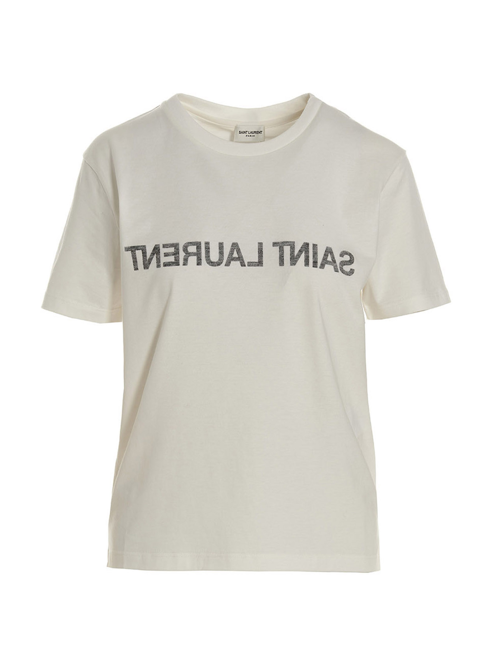 

Футболка с принтом логотипа SAINT LAURENT, черный