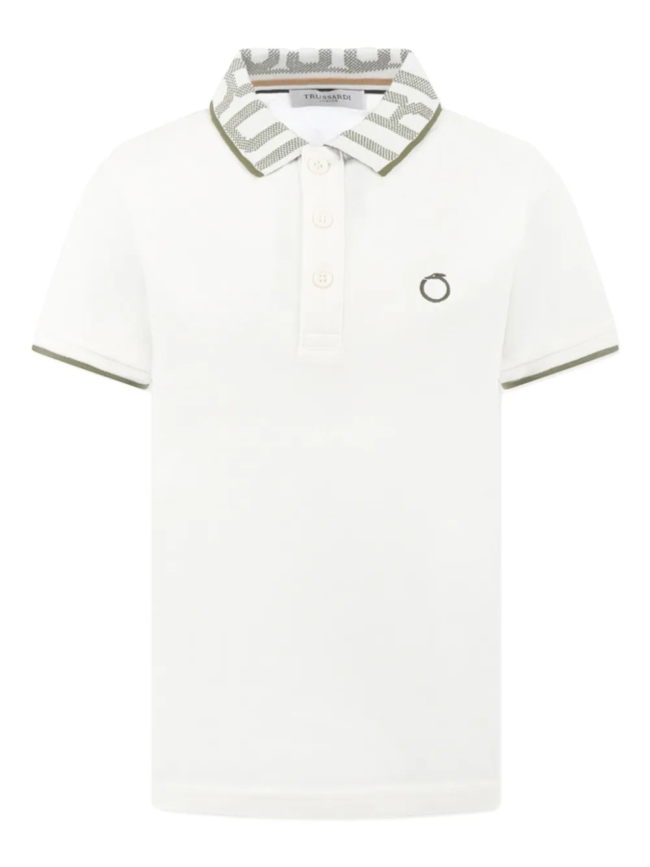 

Рубашка-поло TRUSSARDI JUNIOR из хлопка, белый
