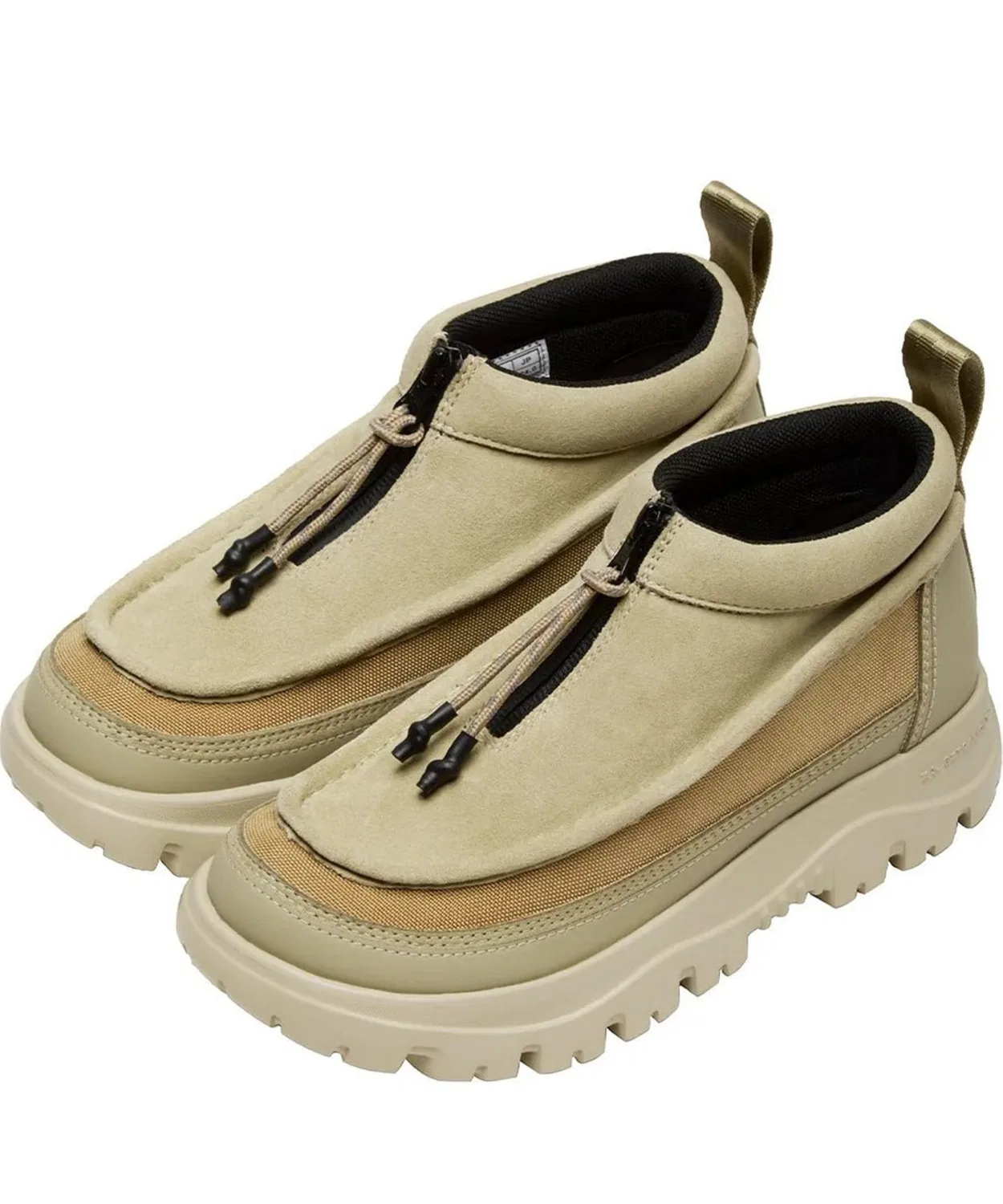 Ботинки мокасины ZIP MOCCASIN BOOTIE EX SHAKA бежевые