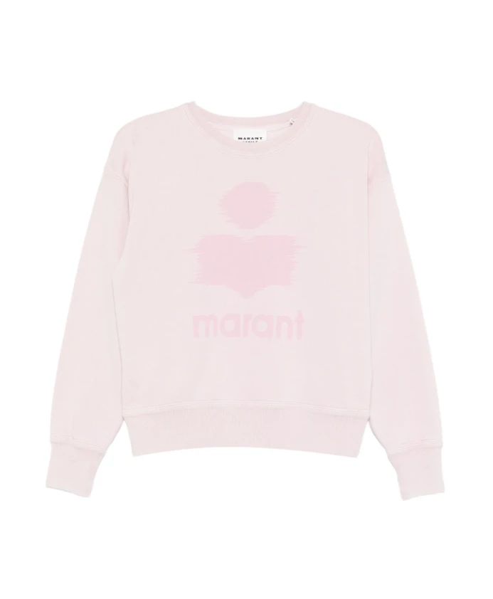 

Свитшот с круглым вырезом и логотипом Marant Ãtoile, розовый