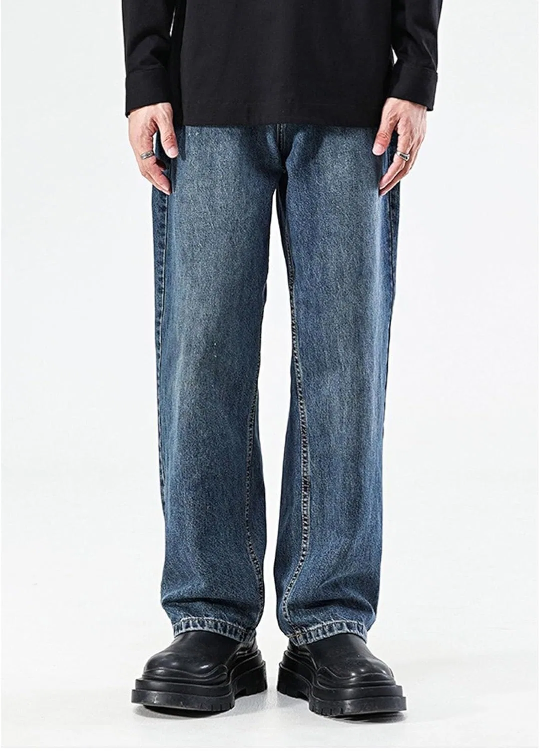 Джинсы свободные Men Grunge, Blue — фото 3