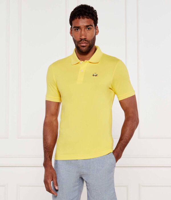 

Рубашка поло Slim fit La Martina, желтый