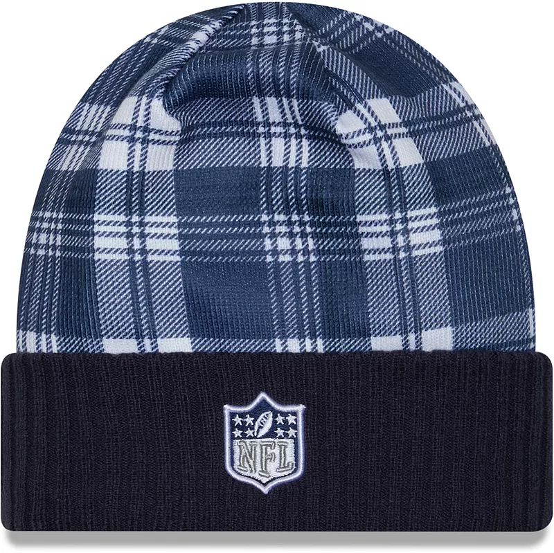 

Темно-синяя вязаная шапка New Era Adult Dallas Cowboys Sideline