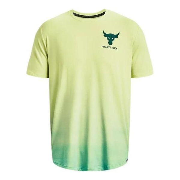 

Футболка project rock fade t-shirt 'yellow green' Under Armour, желтый