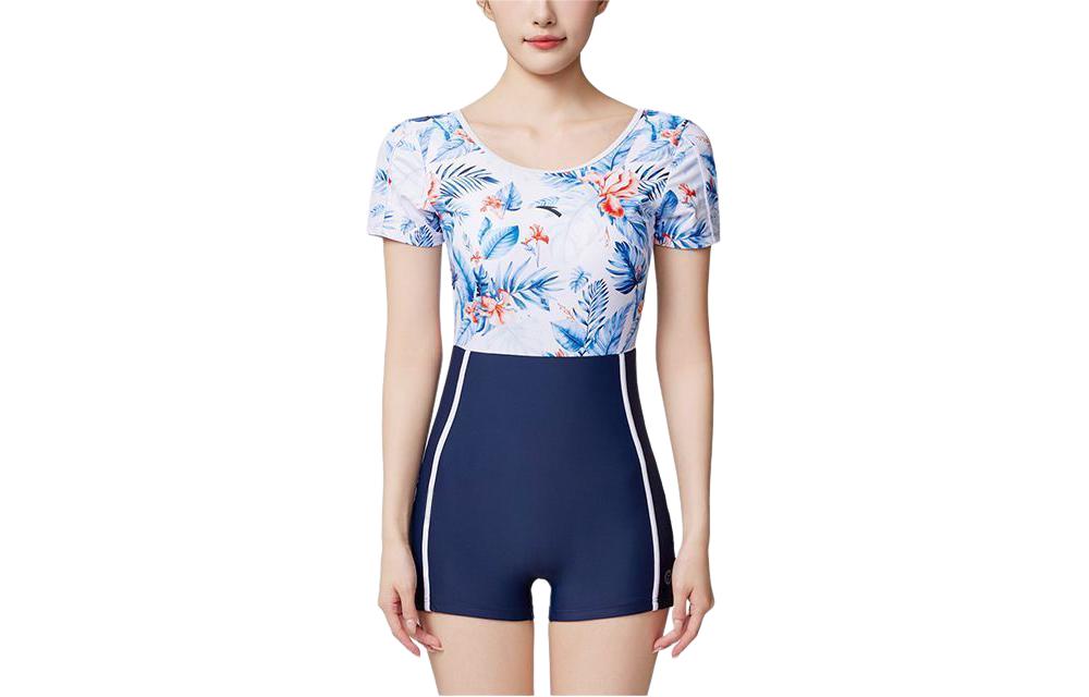 

ANTA Купальник слитный Women's Dark Blue/Coral Blue/Pure White, Белый, ANTA Купальник слитный Women's Dark Blue/Coral Blue/Pure White