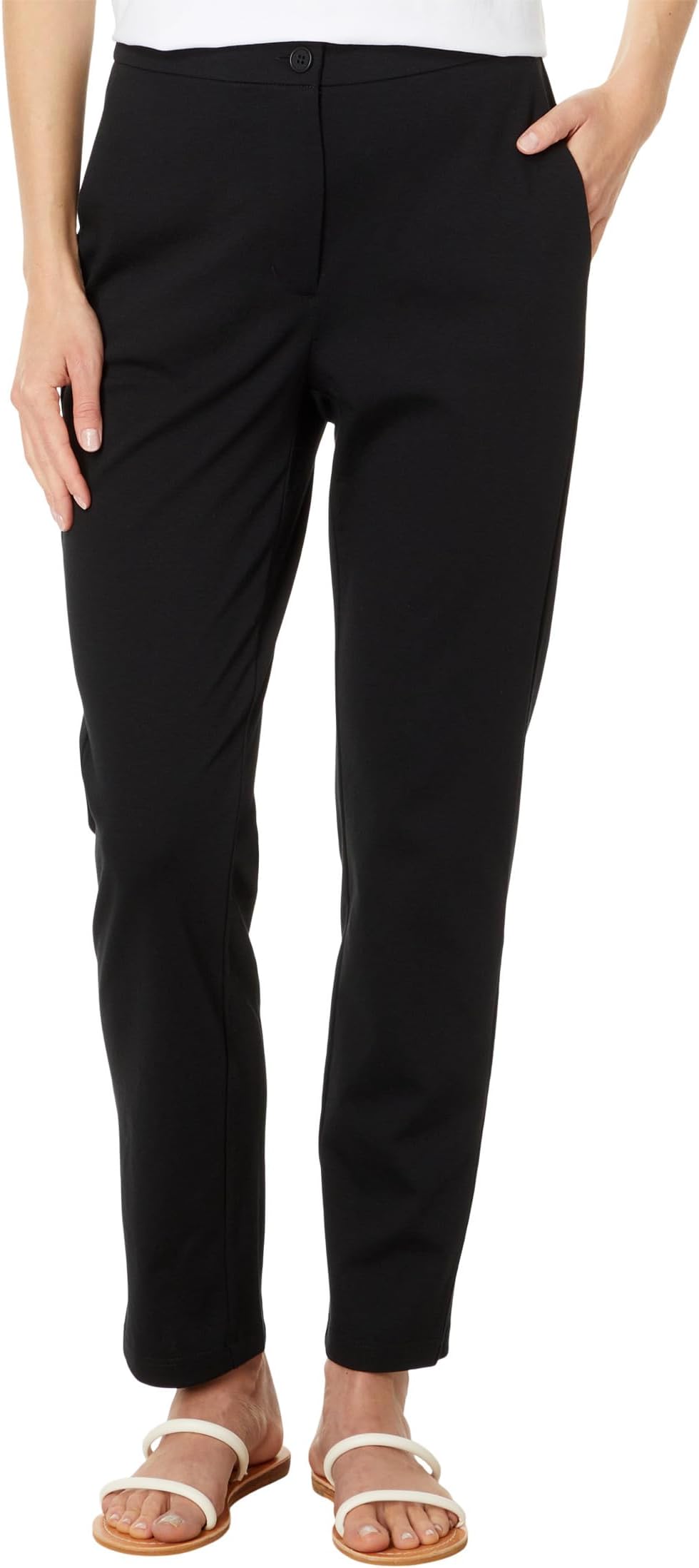 

Брюки Eileen Fisher High Waisted Ankle Pant, черный