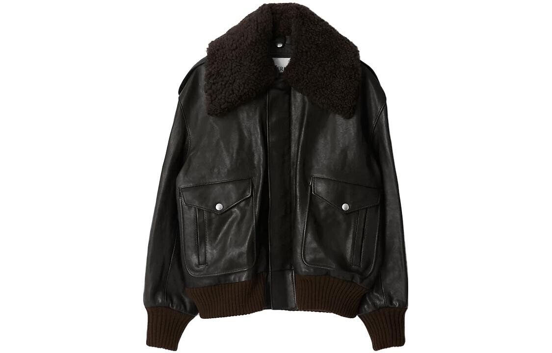 

Кожаная куртка мужская Otter Brown Burberry, цвет Otter brown, Коричневый, Кожаная куртка мужская Otter Brown Burberry, цвет Otter brown