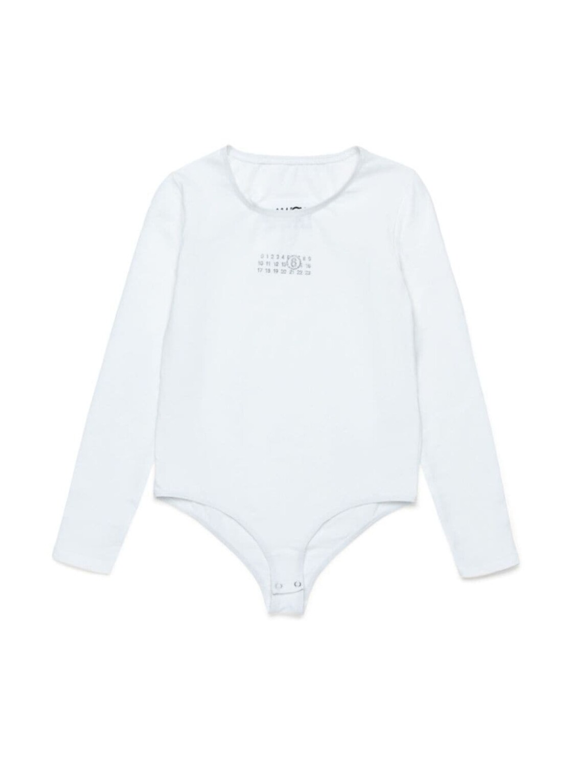 

MM6 Maison Margiela Kids боди с логотипом, белый