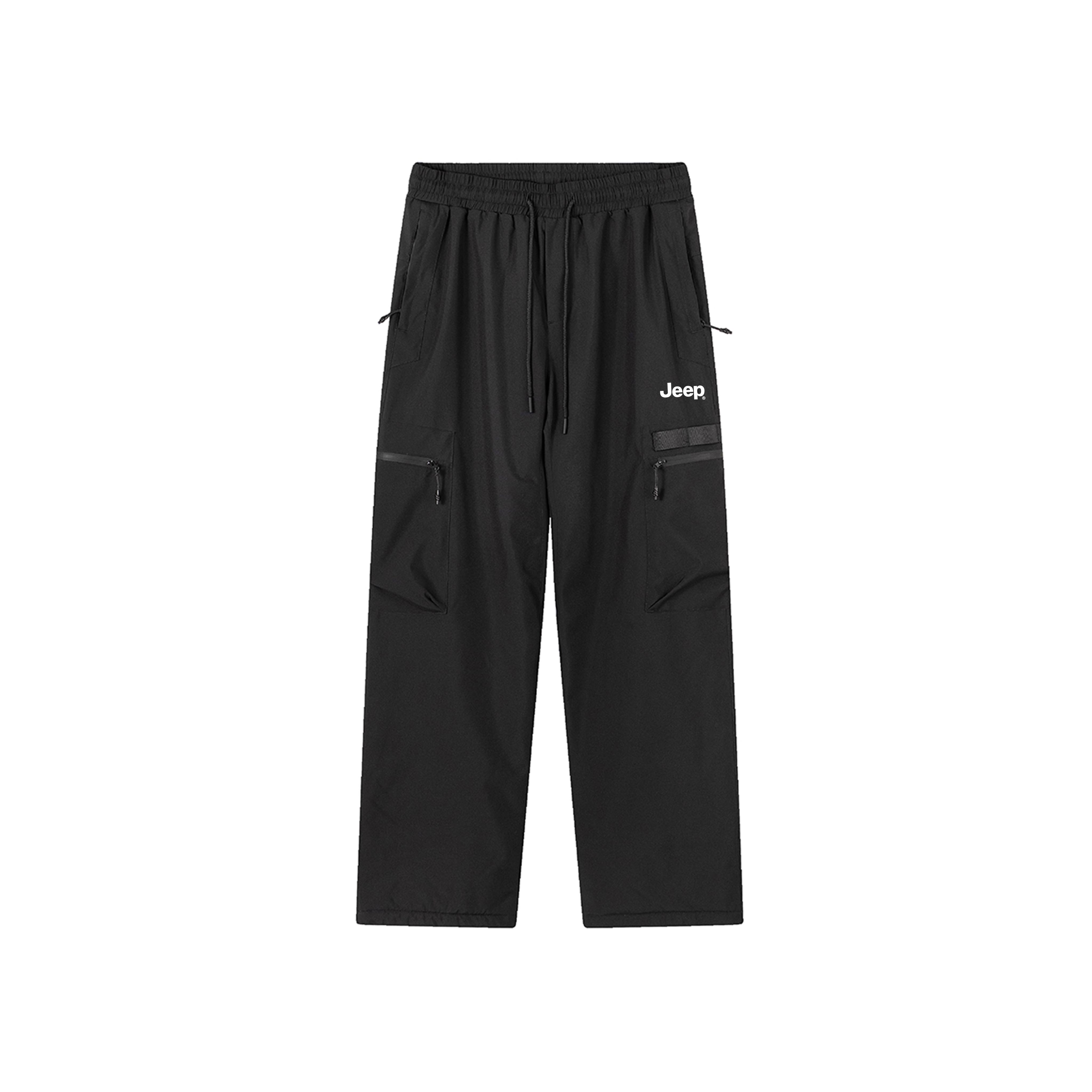 

Спортивные повседневные брюки Unisex Jeep, черный fleece-lined