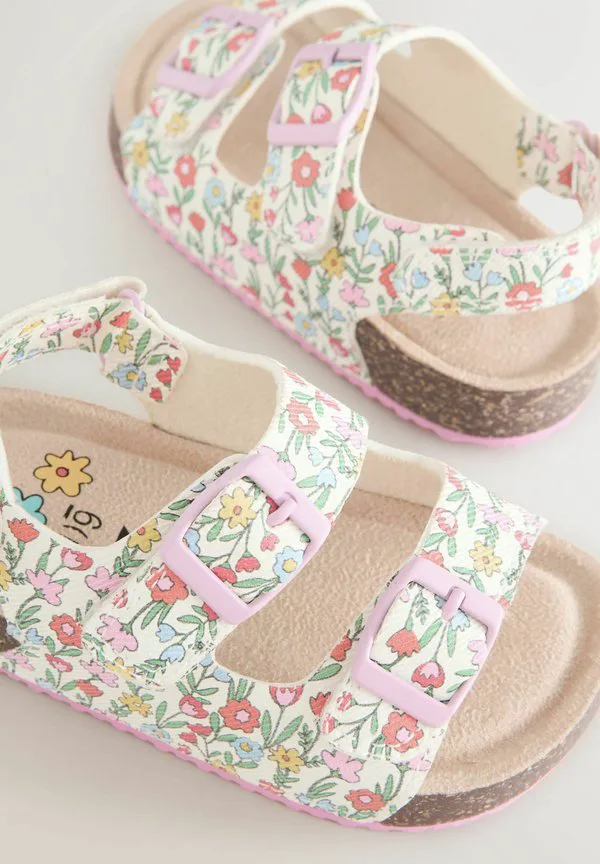 Детские туфли с широкой колодкой и двумя ремешками Next, Multi Floral — фото 4