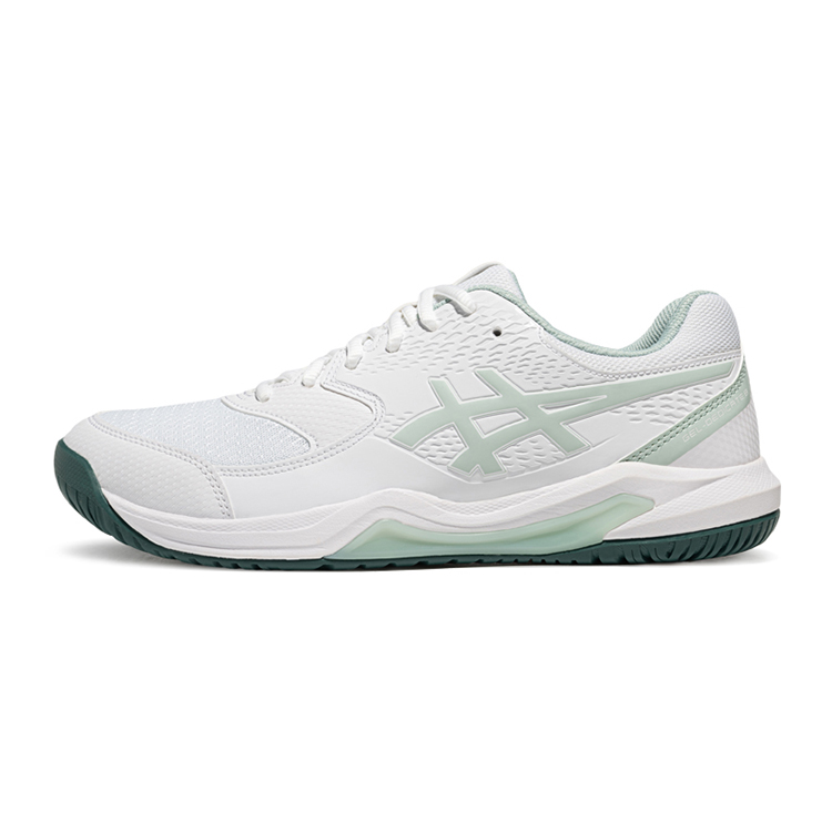 

Gel Dedicate 8 Cushioning Breathable Low top Tennis Shoes для мужчин ASICS, белый/зеленый