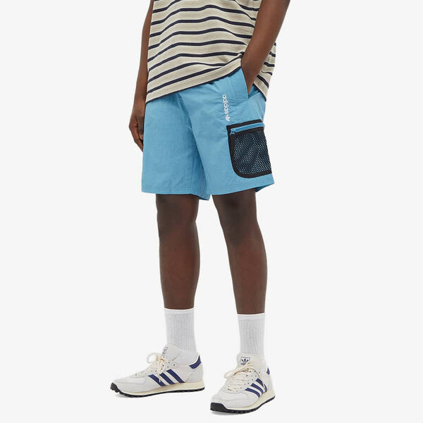 Шорты originals adv wvn shorts multiple pockets outdoor sports blue Adidas, синий — фото 4