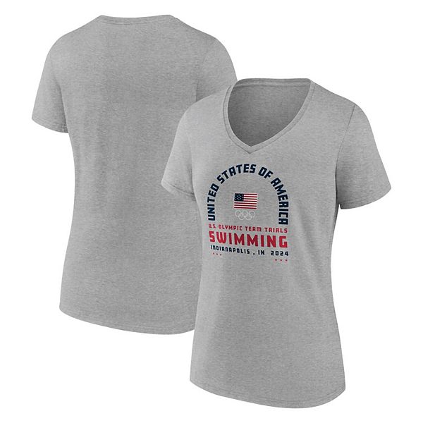 

Женская серая футболка usa swimming 2024 us olympic team trials arch v-neck Unbranded, Серый, Женская серая футболка usa swimming 2024 us olympic team trials arch v-neck Unbranded