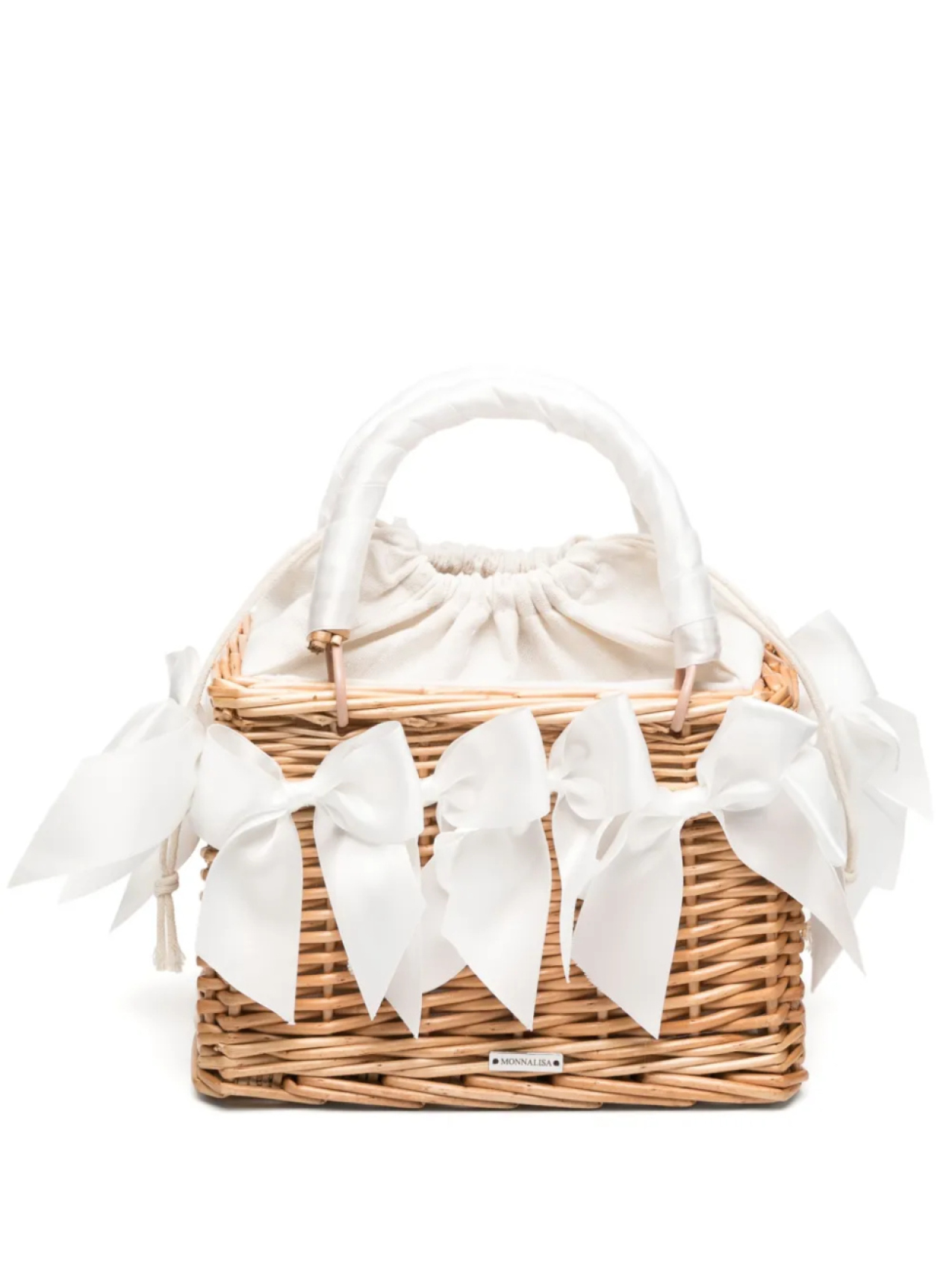 

Сумка-тоут Wicker Monnalisa, коричневый