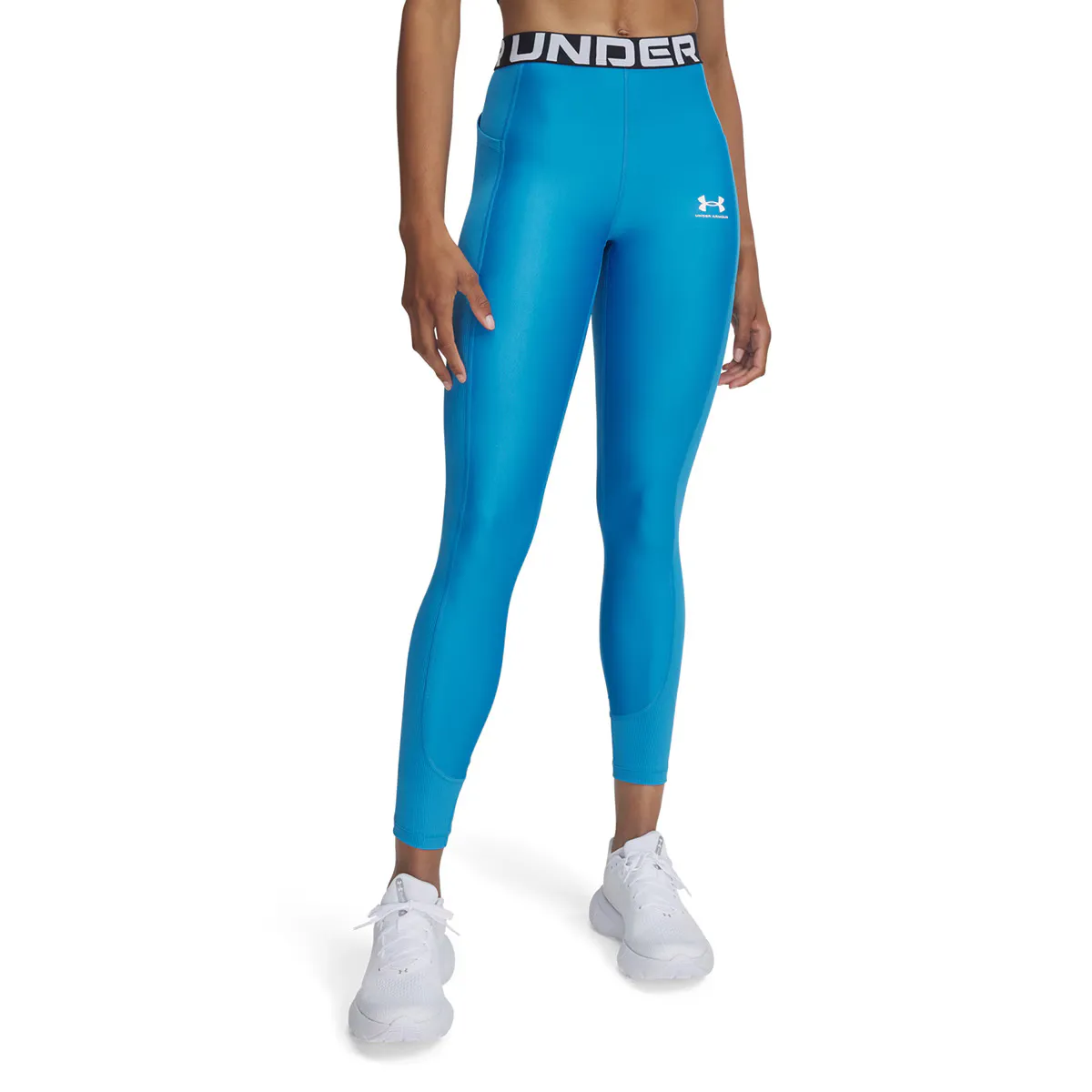 

Женские леггинсы HeatGear в рубчик под броней Under Armour, синий