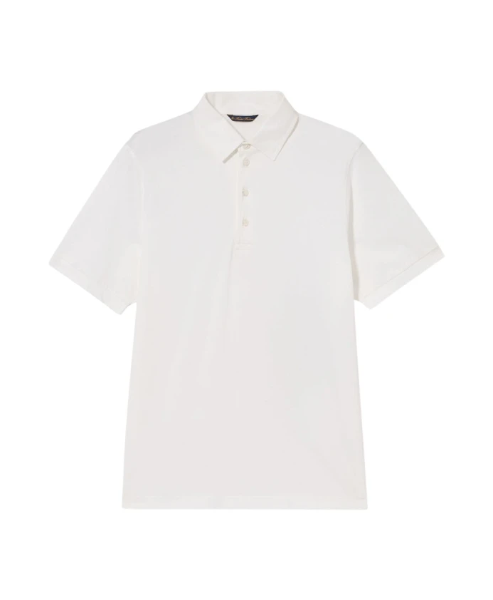 

Гладкая трикотажная рубашка поло Brooks Brothers, белый