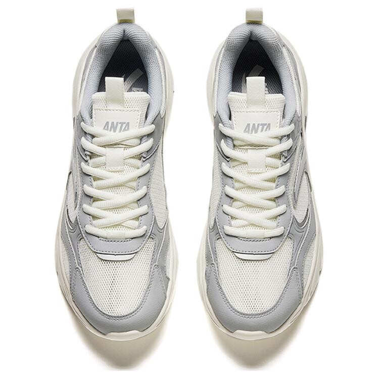 Кроссовки ANTA Lifestyle Shoes Men Low-top White/gray, слоновая кость — фото 2