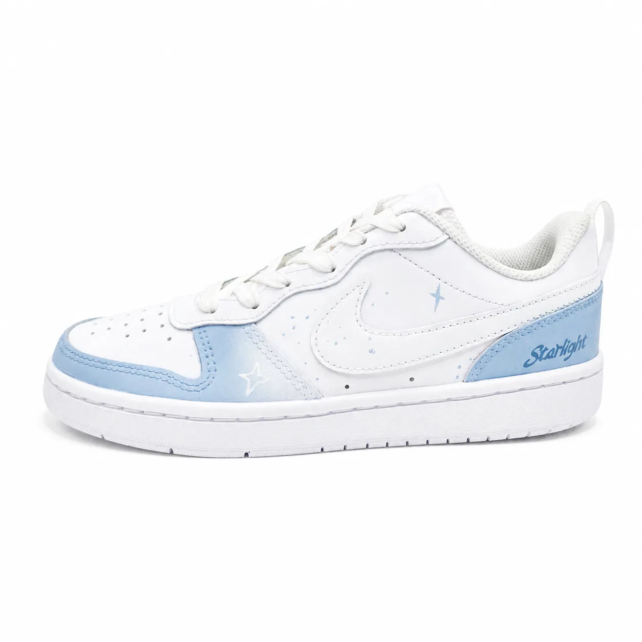 Кроссовки кеды Nike Court Borough Maris Starlight Leather Sky Blue для подростков