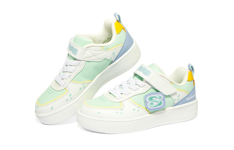 Детские кроссовки для скейтбординга GS Low-top Зеленые/розовые Skechers — фото 3