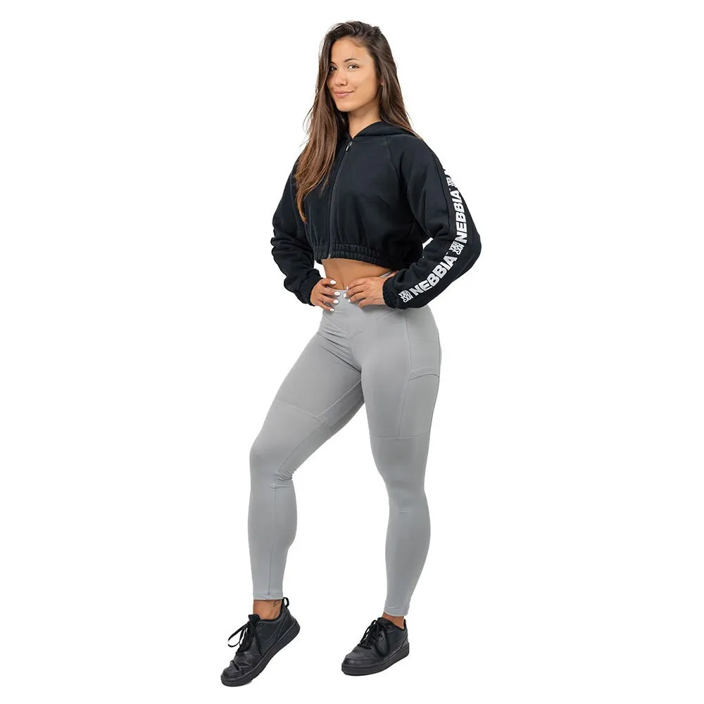 

Леггинсы Nebbia Leg Day Goals high waist, серый