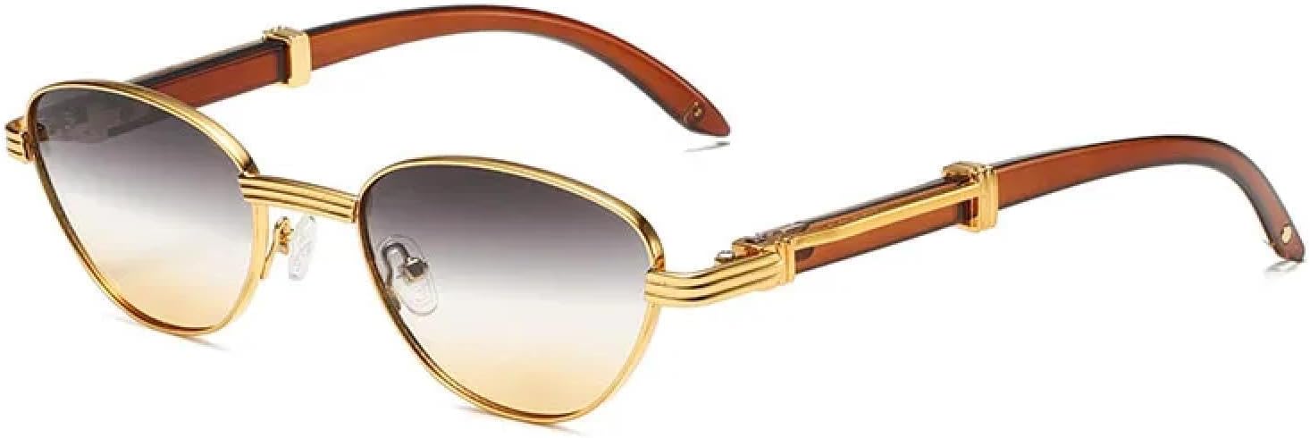 

Солнцезащитные очки с защитой от УФ-излучения UV400 | для женщин и мужчин | Линзы конфетных цветов для занятий спортом на открытом воздухе и вождения DSVIGF, Gold Grey Tawny