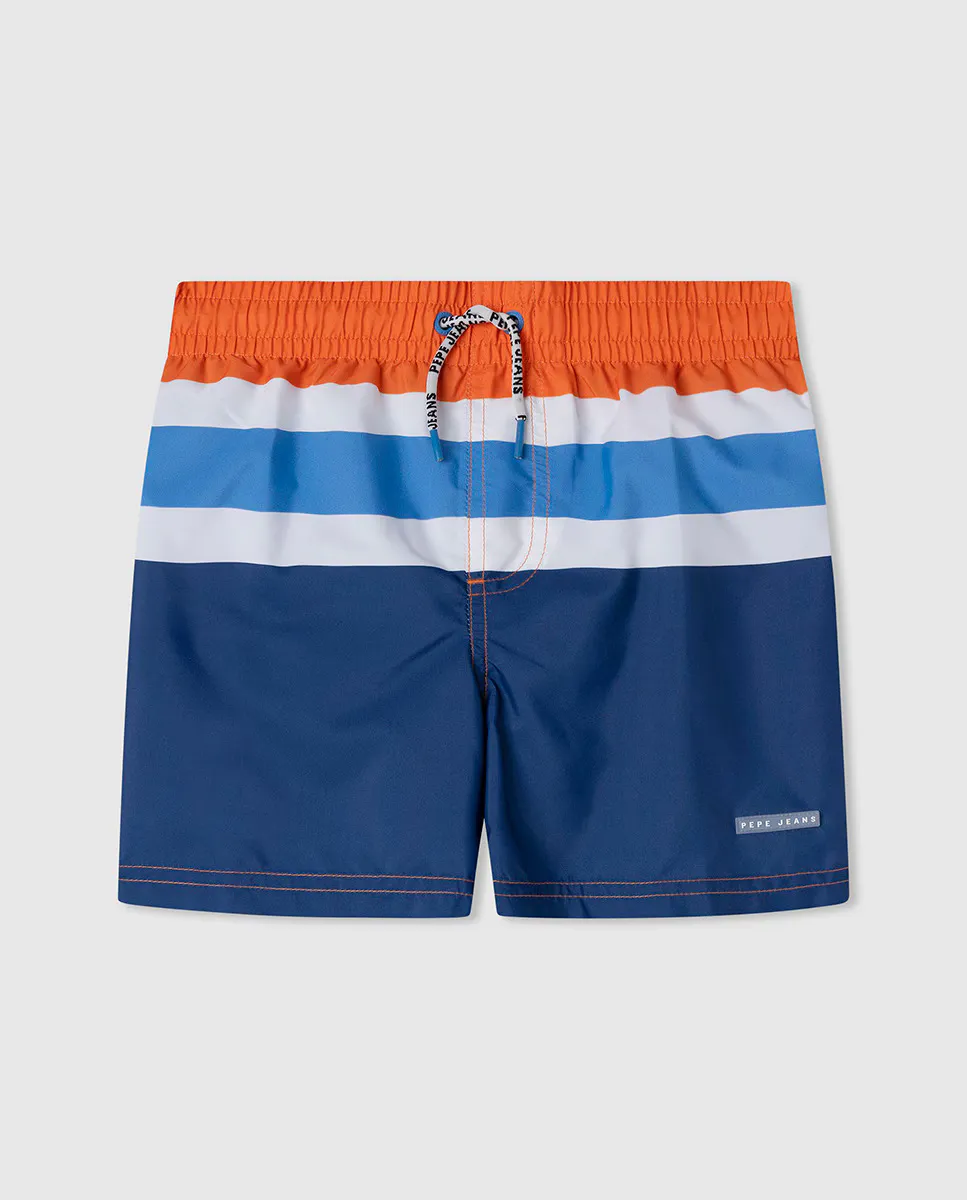 

Купальник для мальчиков Колор блок Pepe Jeans, оранжевый