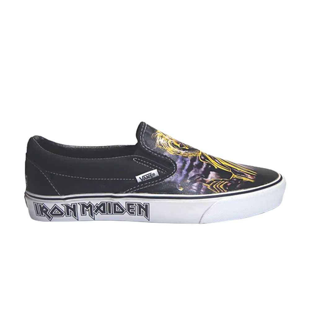 Слипоны Iron Maiden x Classic Vans, черный