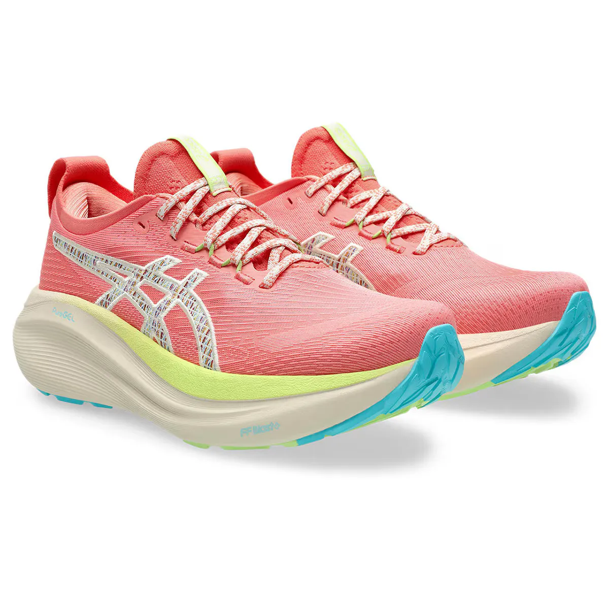 Кроссовки женские Asics GEL-NIMBUS 27 TR, бежевый/розовый — фото 2