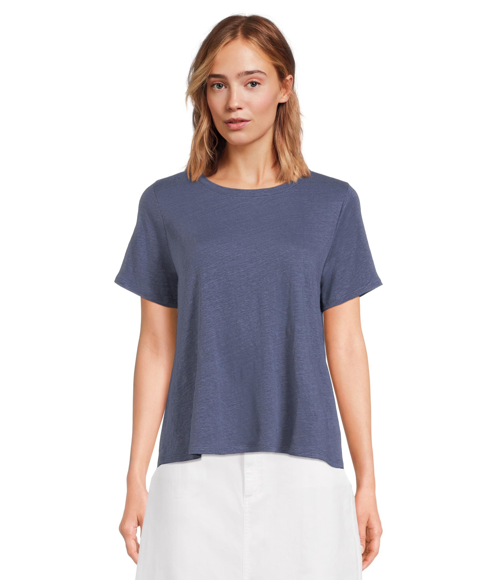 

Футболка Eileen Fisher Crew Neck Short Sleeve Tee, Bluette