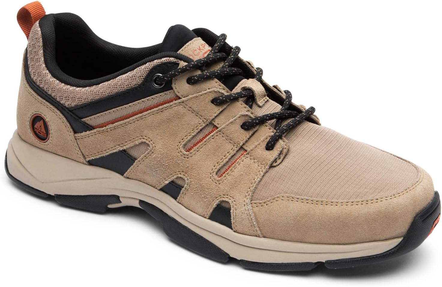 Мужские спортивные прогулочные кроссовки Rockport Chranson, Taupe Ripstop/Leather — фото 2