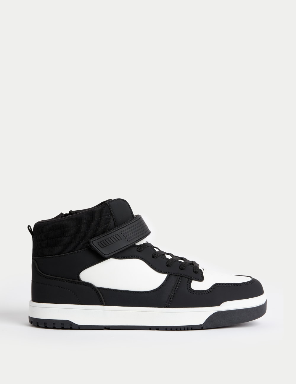 

Детские высокие кроссовки Freshfeet Riptape Marks & Spencer, черный