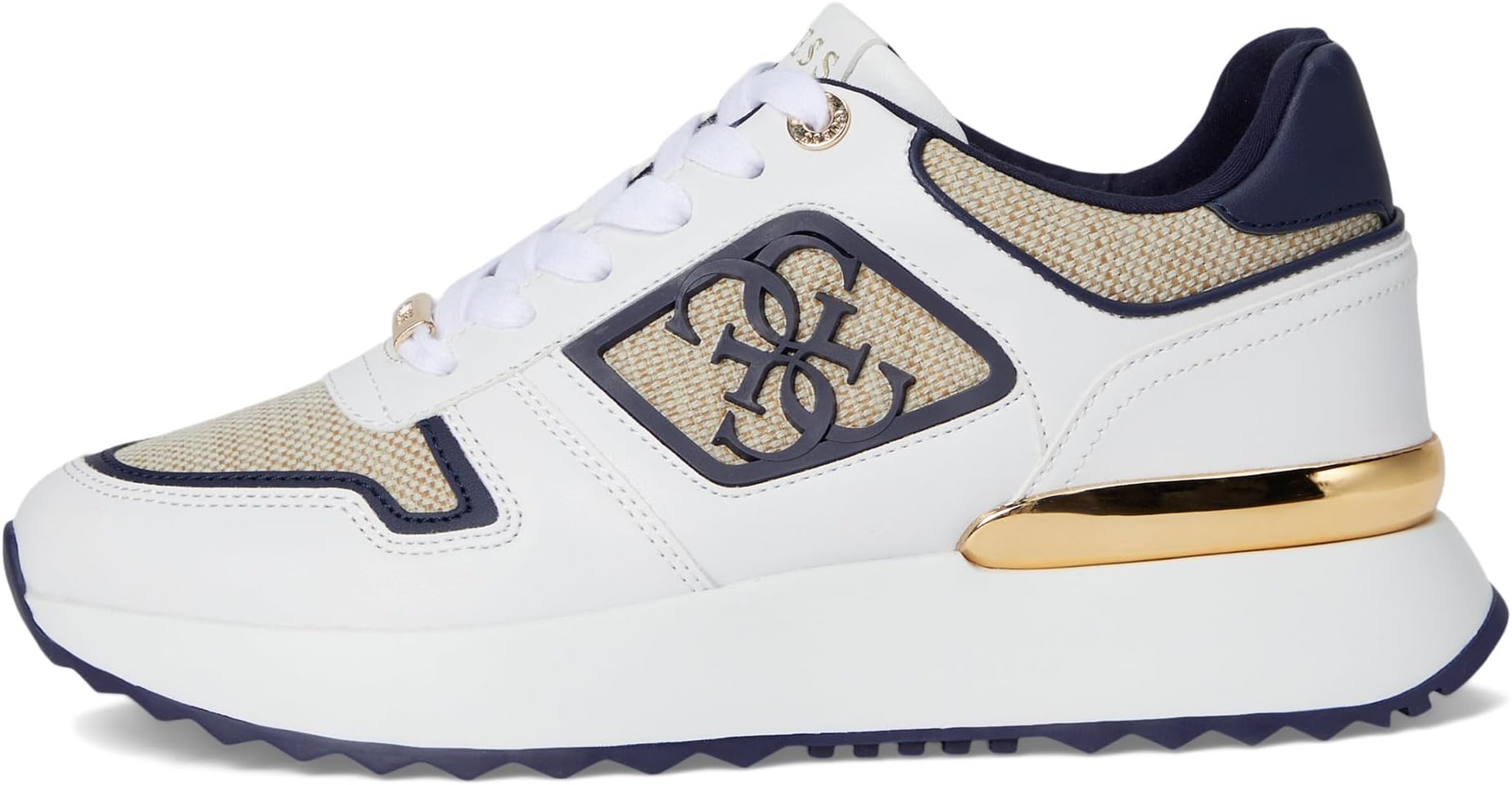 Кроссовки GUESS Koyaa, цвет White/Navy Multi — фото 4