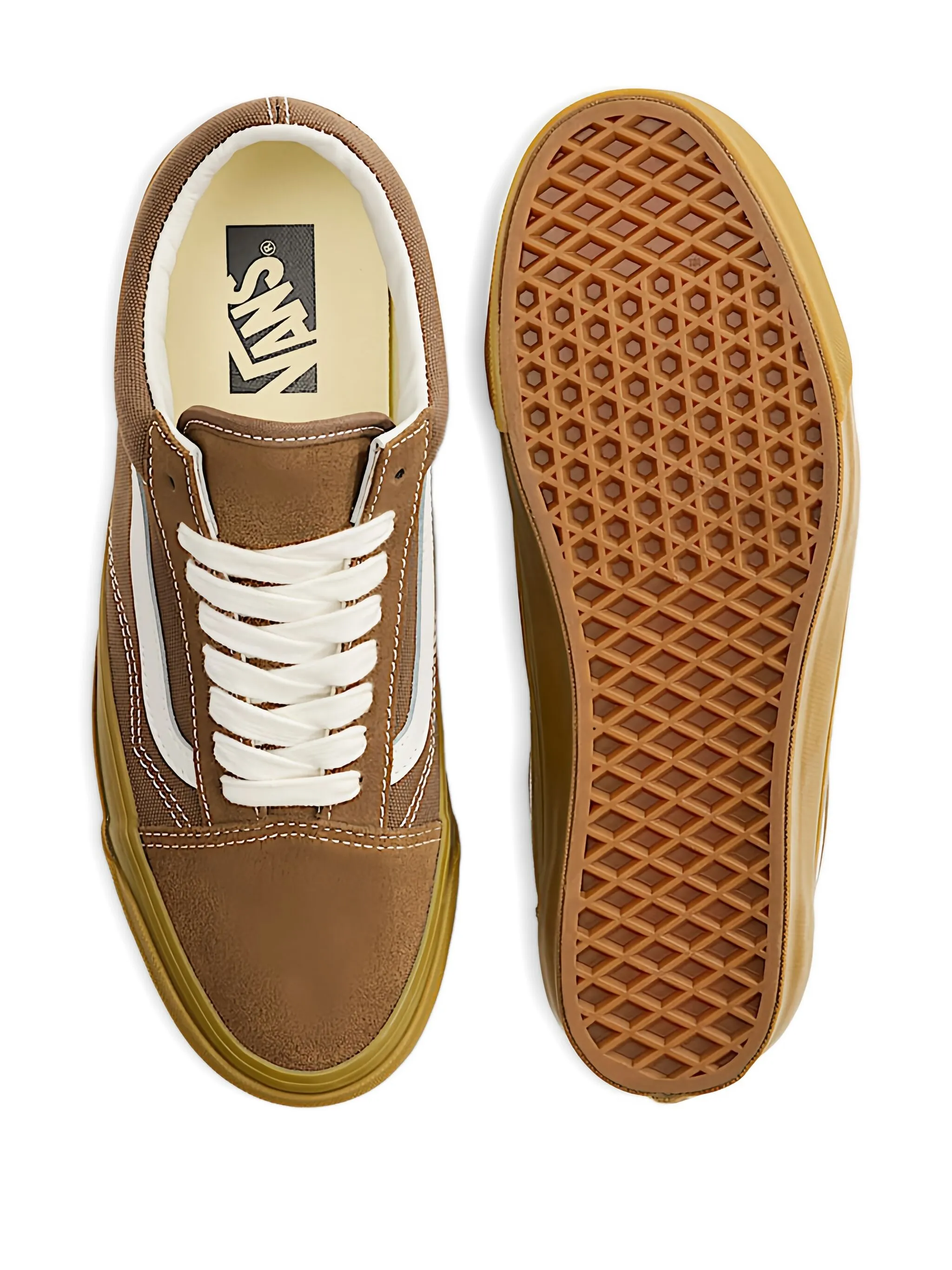 Кеды Old Skool Vans, коричневый — фото 4
