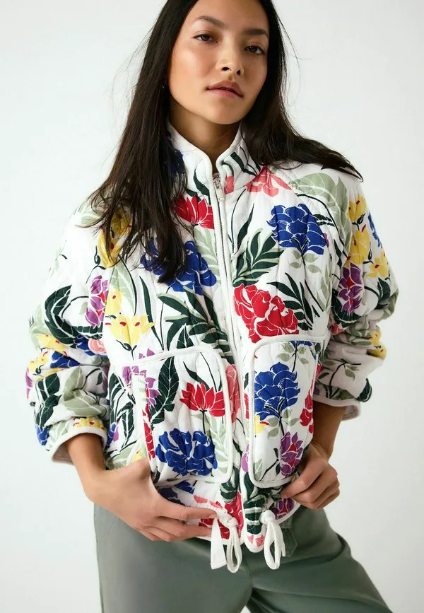 Стеганая легкая куртка Next, Floral Print