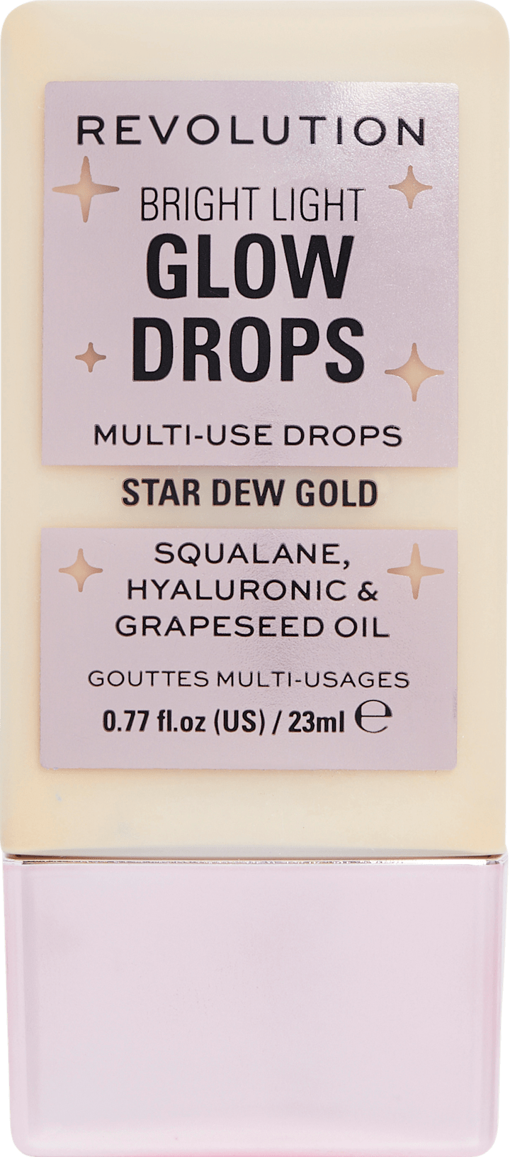 

Хайлайтер REVOLUTION Highlighter Glow Drops Bright Light Star Dew Gold, 23 ml