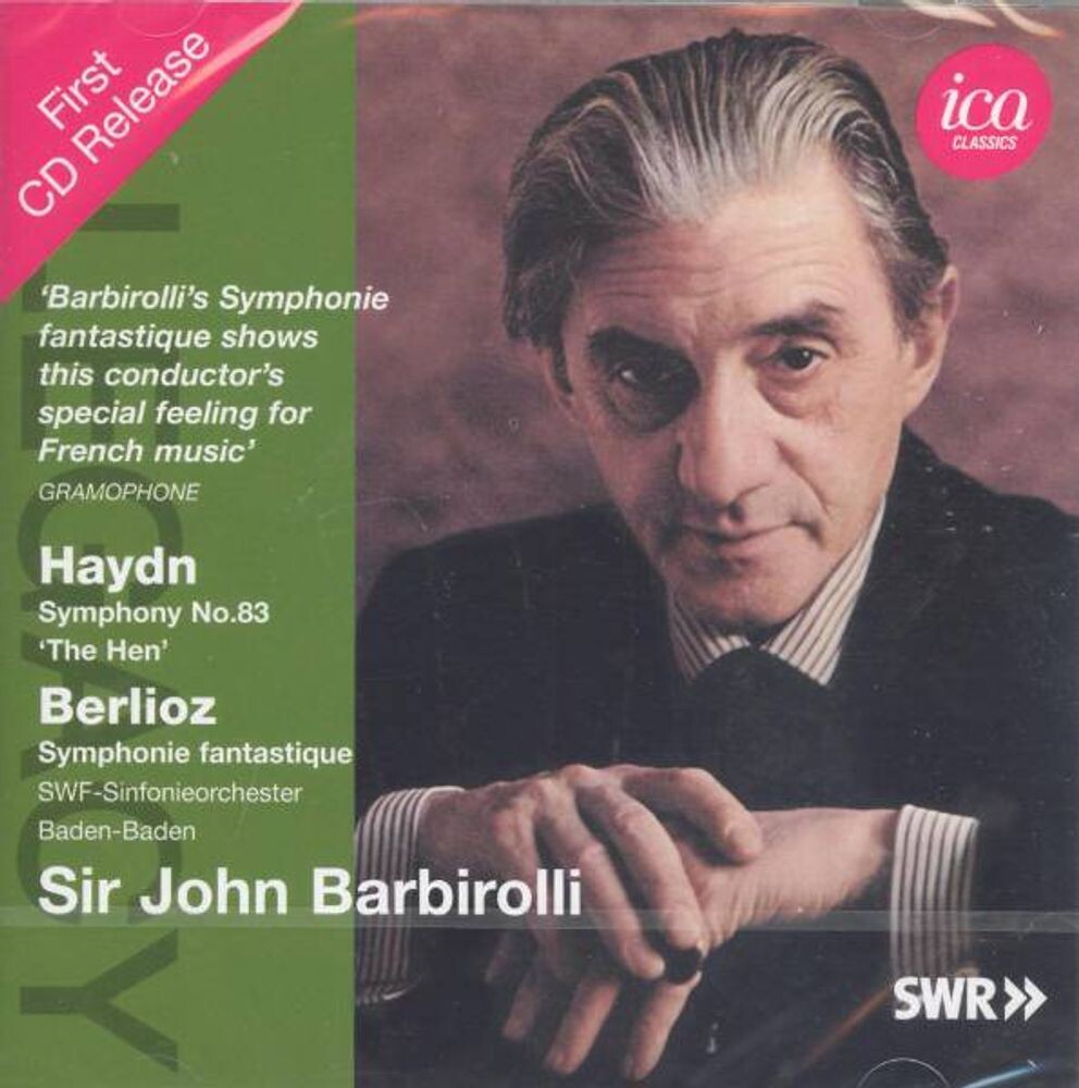 

Диск CD Haydn: Symphony No. 83 "The Hen" / Berlioz: Symphonie Fantastique [Import] - Joseph Haydn, Hector Berlioz, Sir John Barbirolli, SWR Baden-Baden and Freiburg Symphony Orchestra