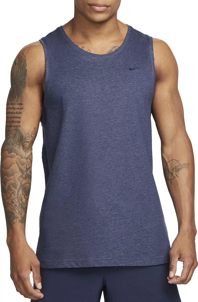 

Мужская универсальная майка для фитнеса Nike Dri-FIT Primary, цвет Obsidian Heather