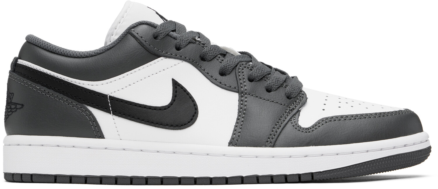 

Серо-белые кроссовки Air Jordan 1 Low Nike Jordan, Белый, Серо-белые кроссовки Air Jordan 1 Low Nike Jordan