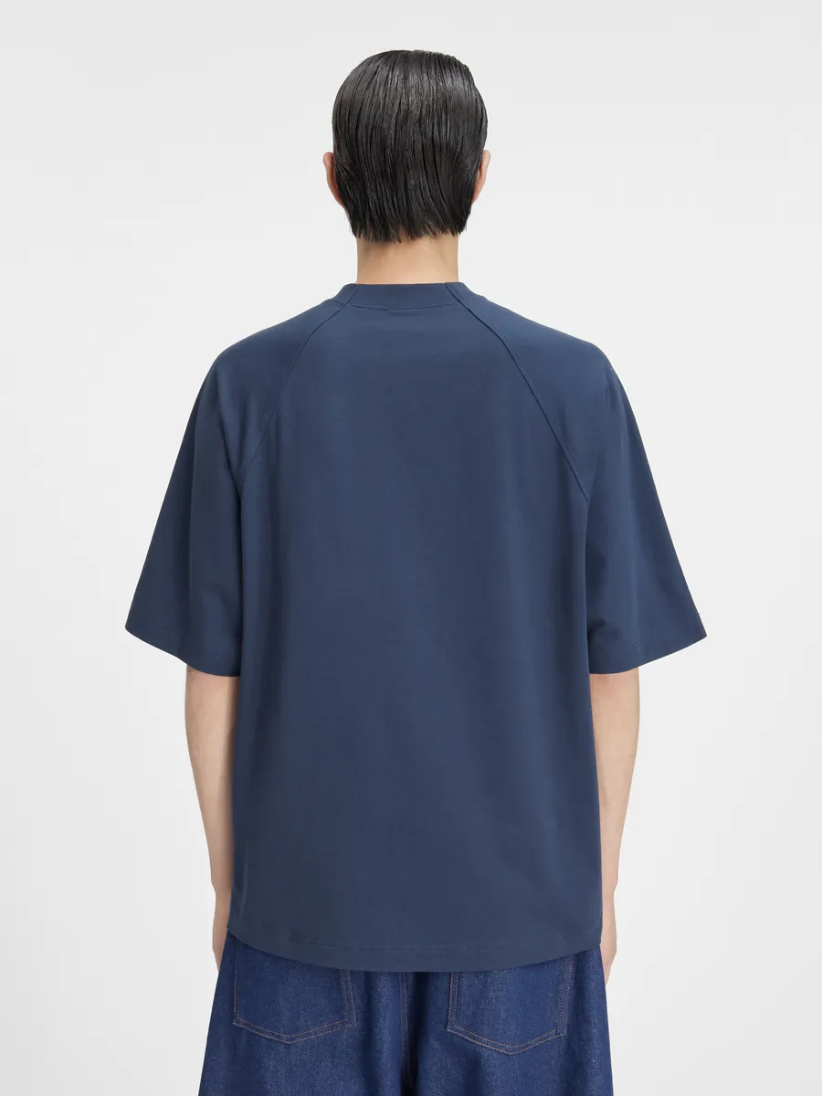 

Футболка с логотипом реглан Le Typo Jacquemus, темно-синий