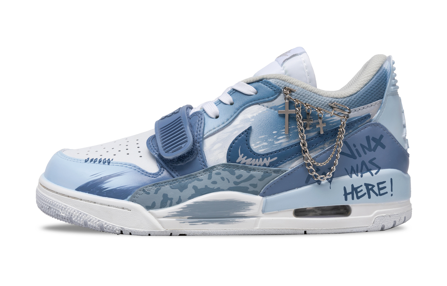 

Jordan Легаси 312 амортизирующие противоскользящие и износостойкие кроссовки низкие винтажные баскетбольные мужские синие, цвет Blue