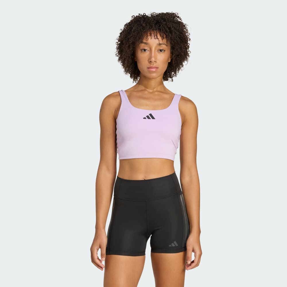 

Спортивный топ Adidas Power Light Support Bra Tank, цвет Powder Plum