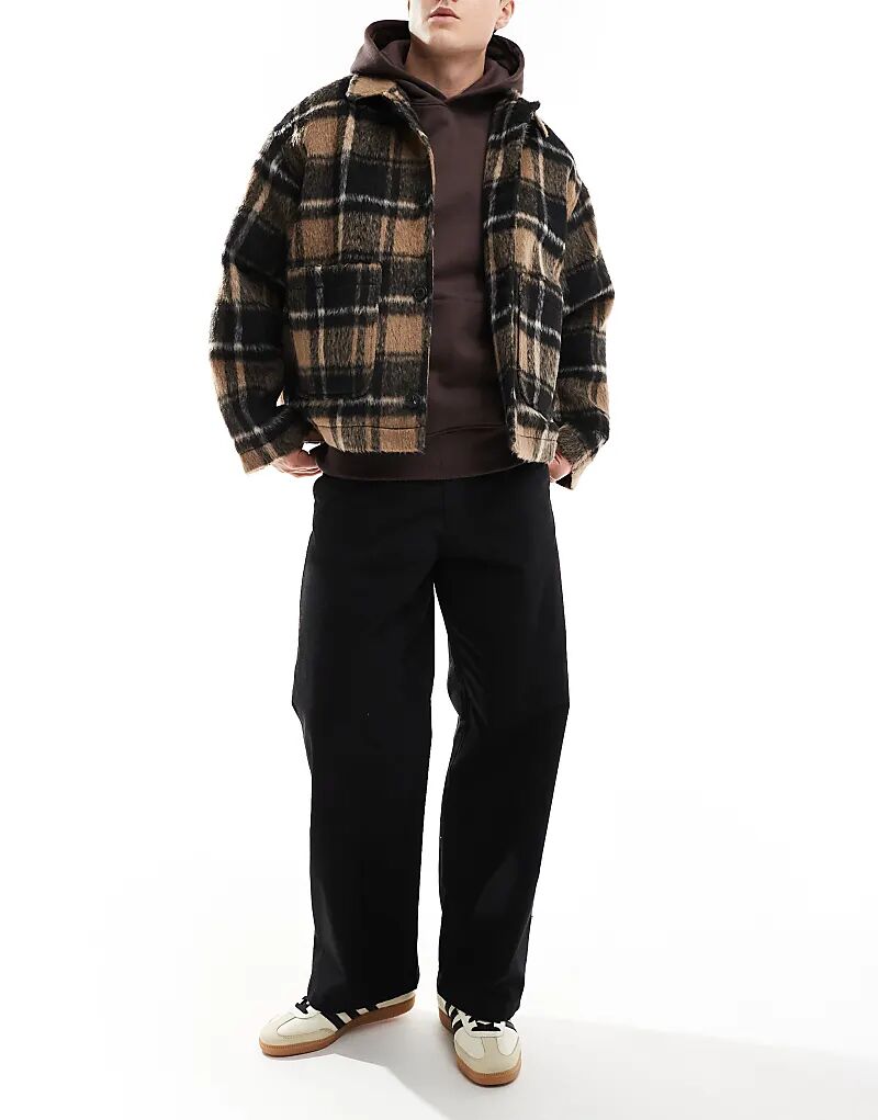 

evan skater fit рипстоп чинос черного цвета Jack & Jones