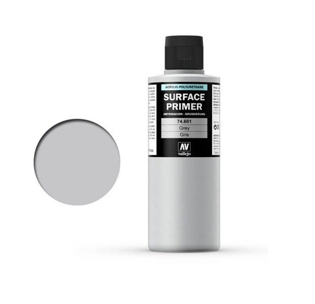 

Акриловая грунтовка Vallejo Surface Primer, Серая, 200 мл