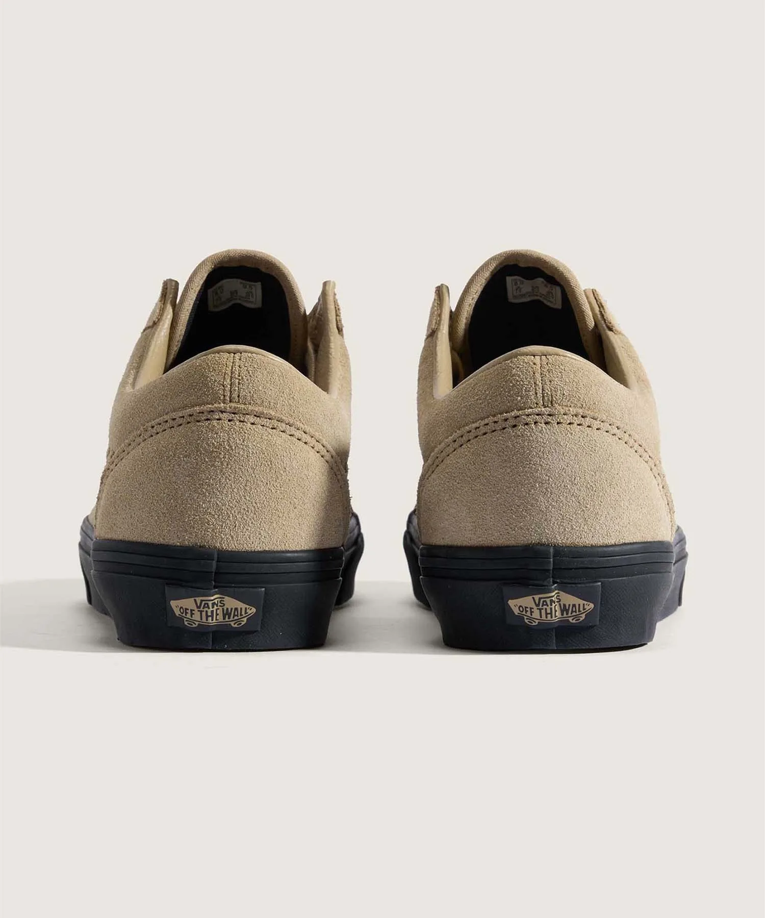 Кроссовки из натуральной кожи Old Skool Crafted Stripe VANS бежевые — фото 4