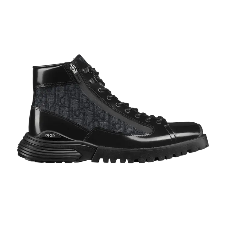 

Ботинки Dior Combat Ankle Boot Dior Oblique - Black, черный
