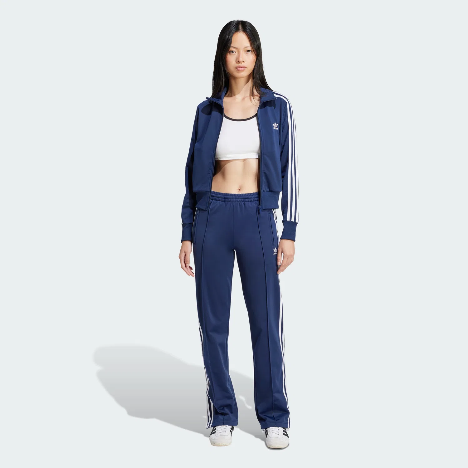 Женские классические спортивные брюки Firebird тёмно-синие от Adidas — фото 3