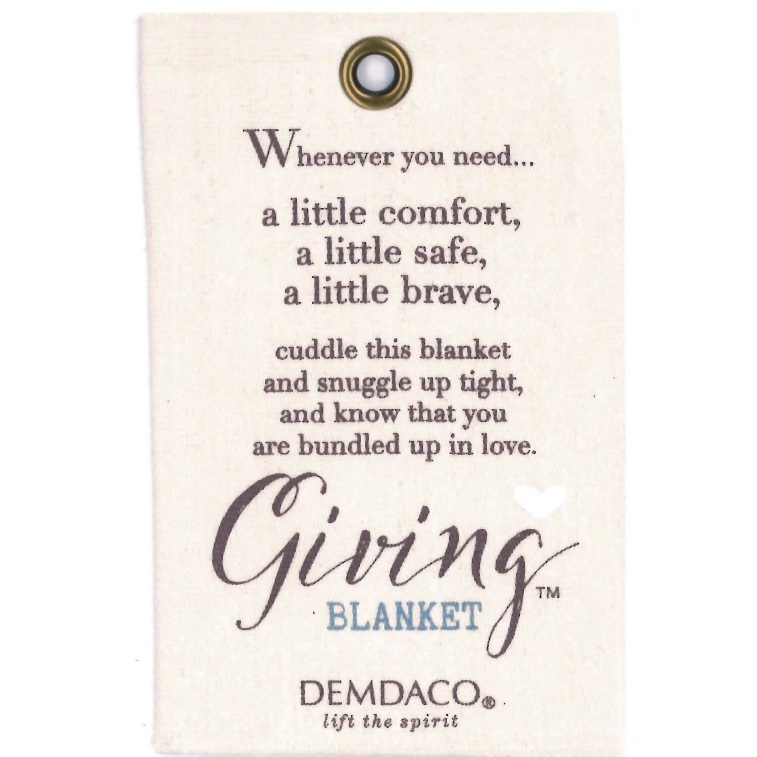 

Белое детское одеяло Giveing DEMDACO, цвет Off-White
