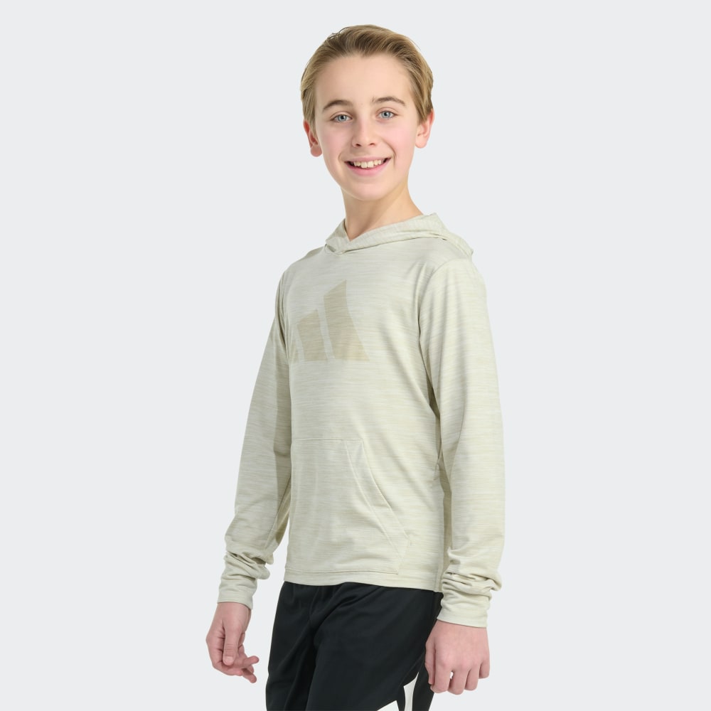 Худи Adidas Long Sleeve All Sport Polyester Pullover Hoodie, цвет Alumina — фото 3