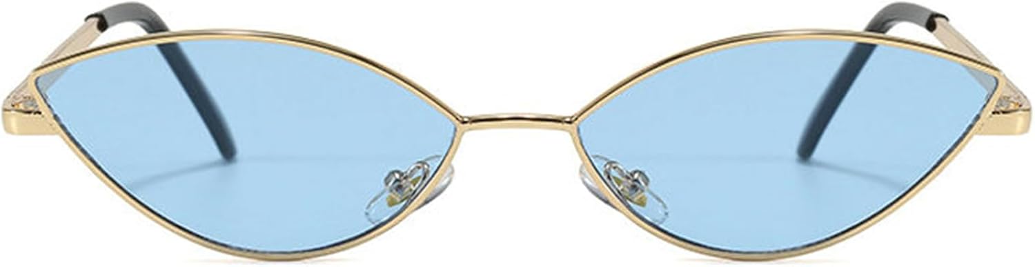 

Солнцезащитные очки COTIA Fashion Cat Eye для женщин и мужчин, маленькие, в форме «кошачьего глаза», неправильной формы, треугольной формы, в стиле панк, хип-хоп, Blue