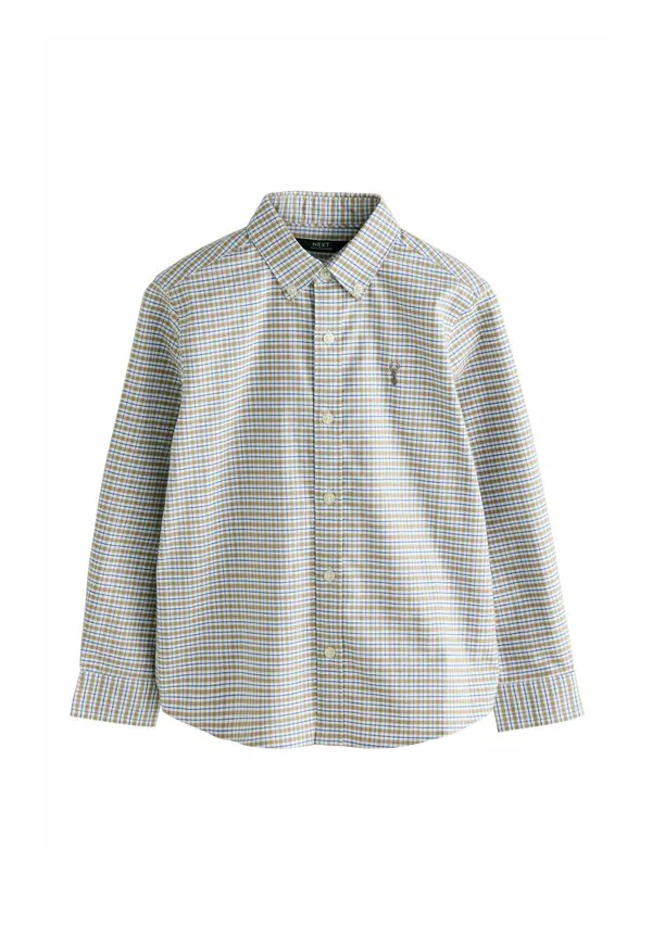 Рубашка оксфорд с длинным рукавом Next, Neutral Gingham